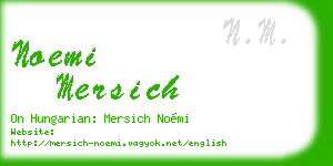 noemi mersich business card